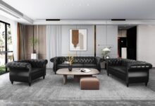 Avzear 3 Piece Chesterfield Sofa Set Style Meets Comfort