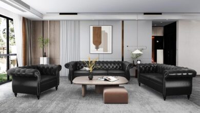 Avzear 3 Piece Chesterfield Sofa Set Style Meets Comfort