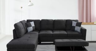 Beverly Fine Furniture 3pc Sectional & Ottoman for your TV