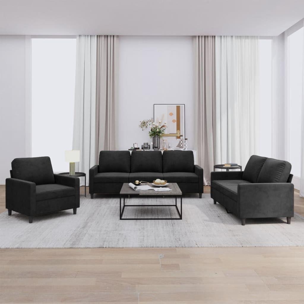 Black Velvet Sofa Set Review Stylish Comfort For Every Lounge