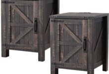Blending Rustic Charm With Smart Storage Nightstand Set Review