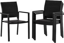 Breathable Stackable Aluminum Patio Chairs For Outdoor Comfort