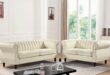 Chesterfield Charm Meets Eco Friendly Comfort In Cream White Set