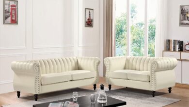 Chesterfield Charm Meets Eco Friendly Comfort In Cream White Set