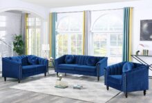 Chesterfield Sofa Velvet Couch Set For Your Apartment Nook