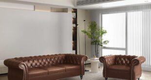 Classic Chesterfield Leather Set Stylish Comfort For Any Space