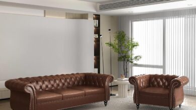 Classic Chesterfield Leather Set Stylish Comfort For Any Space