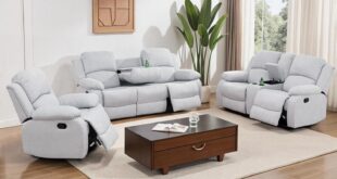 Comfort Meets Function: Exploring a Versatile Grey Recliner Sofa Set