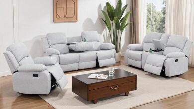 Comfort Meets Function: Exploring a Versatile Grey Recliner Sofa Set