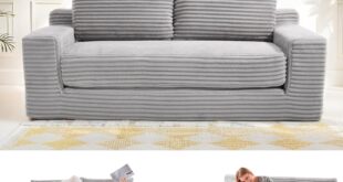 Compact Corduroy Sofa Bed Loveseat For Your Small Space