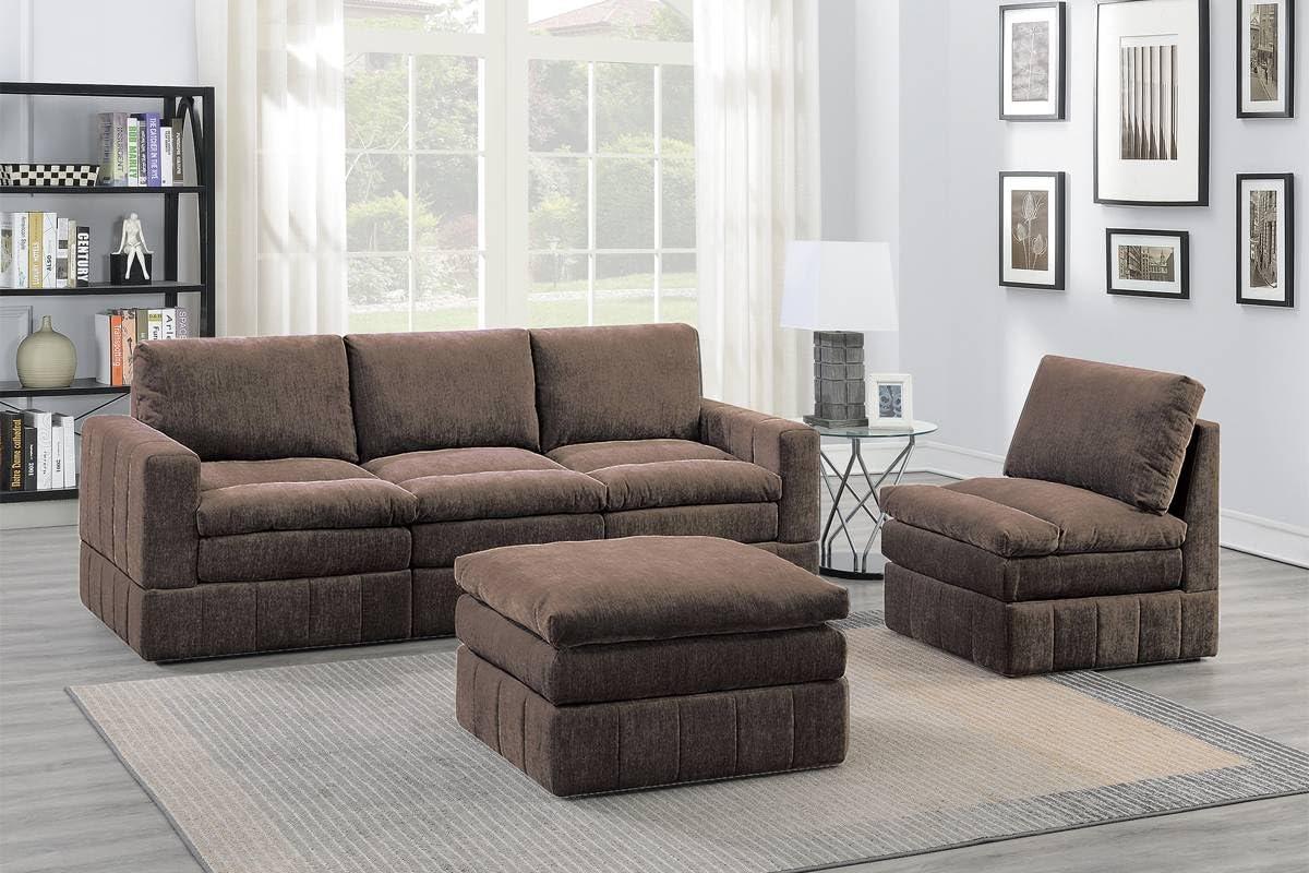 Contemporary 5pc Set Sofa – Customize for Your Space