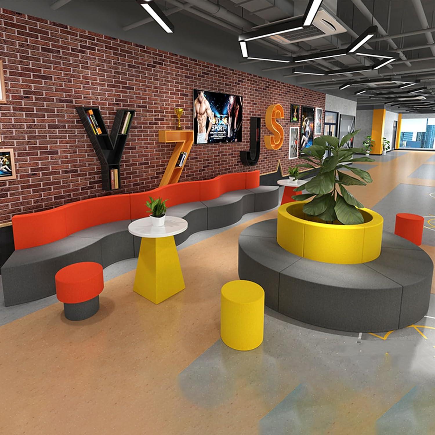 Convertible Corner Sectional Sofa in Grey with Coffee Table for You