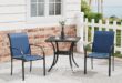 Cozy And Compact Enjoying A Stylish Patio Dining Set