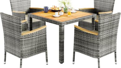 Cozy And Compact Our Take On A Space Saving Patio Set