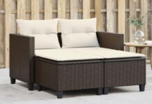Cozy Garden Moments With A Stylish Brown Patio Sofa Set
