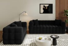 Cozy Meets Chic Exploring The Boucle Sofa And Loveseat Set