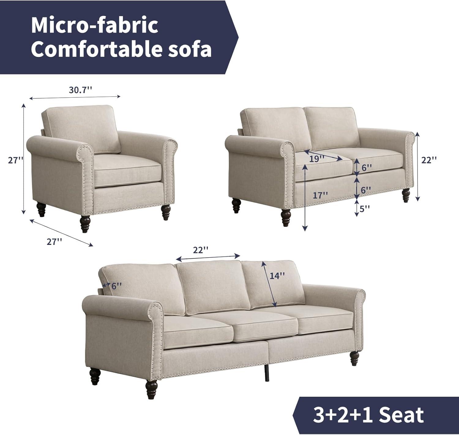 Cozy Meets Chic: exploring ZAFLY's Elegant Living Room Set