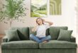 Cozy Meets Durable Exploring The 87 Green Corduroy Sofa