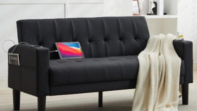 Cozy Meets Tech Exploring The Tyboatle Mid Century Loveseat