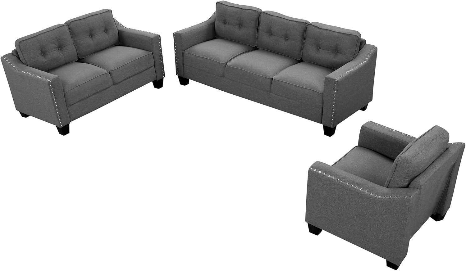 Cozy Up Your Living Room with Goohome's 3-Piece Sofa Set