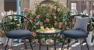 Creating A Cozy Outdoor Retreat Blue Cushion Patio Dining Set Review