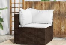 Creating Cozy Outdoor Vibes With A Brown Poly Rattan Corner Sofa