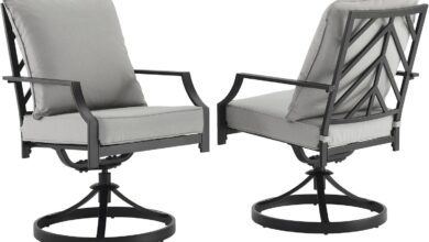 Crosley Furniture Otto 2-Piece Swivel Chair Set on your deck