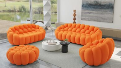 Curved Comfort Meets Style Exploring The Jach Bubble Sofa Set