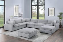Dark Gray 8pc Modular Sectional Set Fits Your Living Room