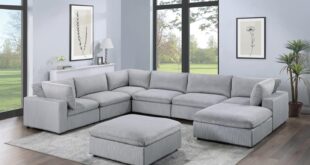 Dark Gray 8pc Modular Sectional Set Fits Your Living Room