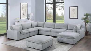 Dark Gray 8pc Modular Sectional Set Fits Your Living Room