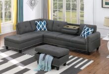 Devion Furniture Philly Sectional Sofa Comfort Meets Easy Setup