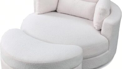 Discover Cozy Versatility With The 51 Swivel Barrel Chair Set