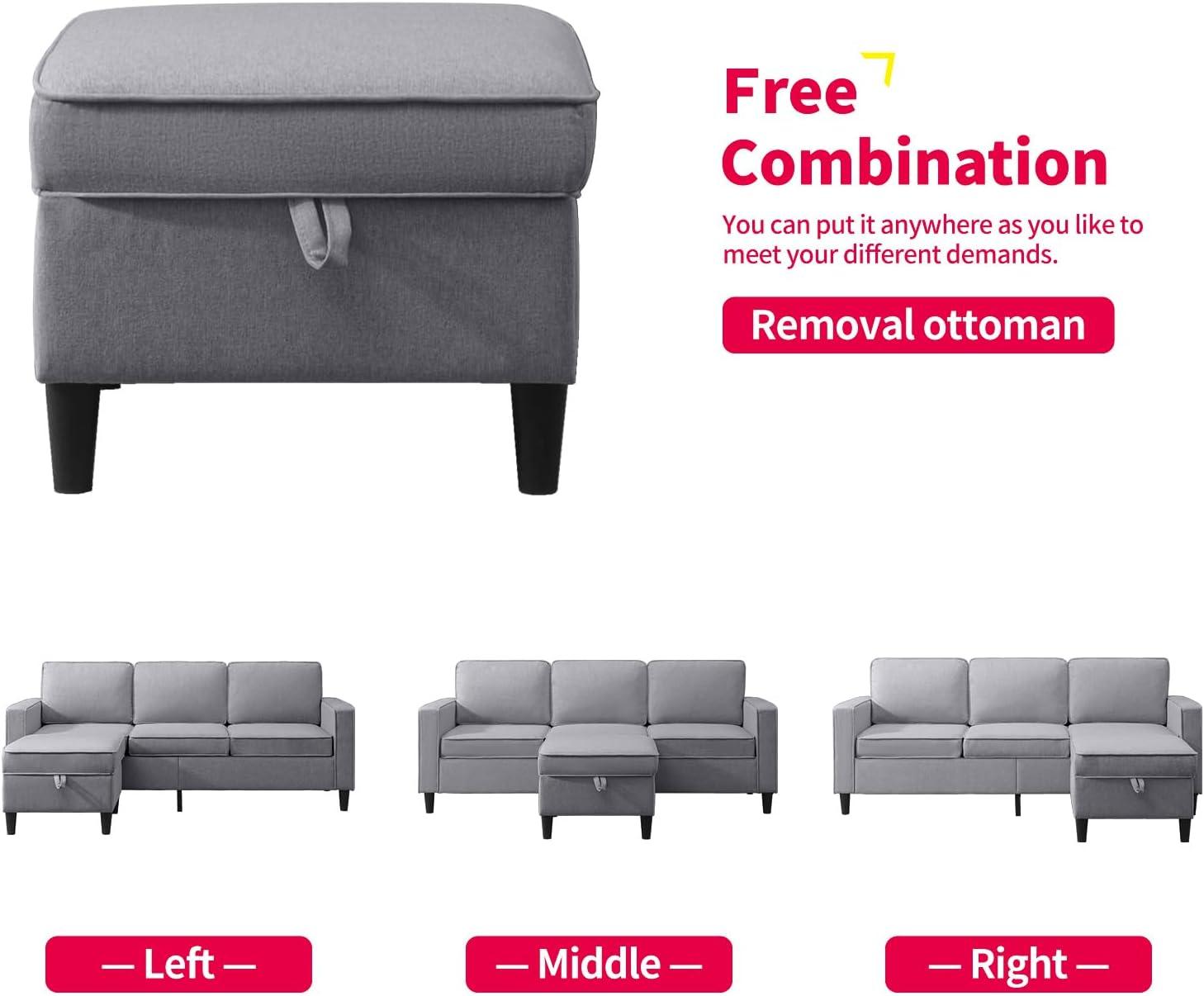 Discovering Comfort and Clever Storage in MUZZ's 2PCS Sofa Set