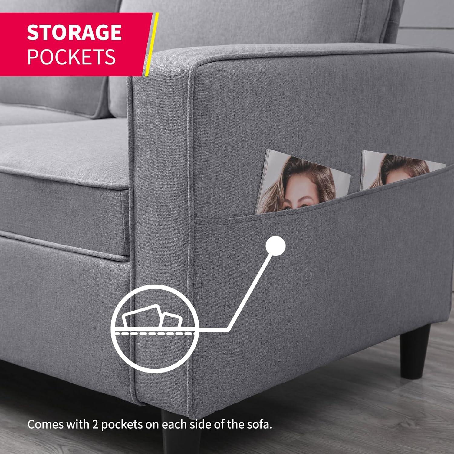 Discovering Comfort and Clever Storage in MUZZ's 2PCS Sofa Set