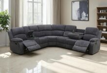 Discovering Comfort And Function In A Dark Grey Reclining Sofa Set