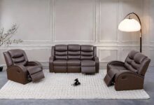 Discovering Comfort And Style In A Modern Red Leather Recliner Set