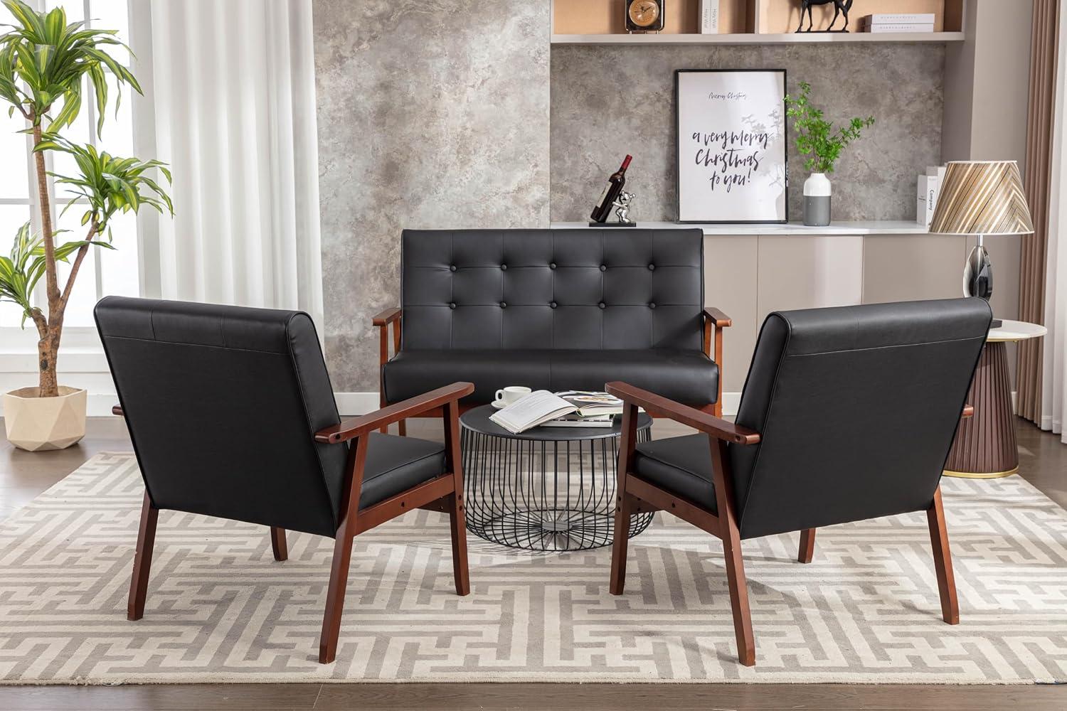 Discovering Comfort and Style: Mid Century Loveseat & Chairs Set Review