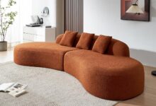 Discovering Comfort And Style With The Hmfule Curved Sectional Sofa