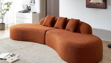 Discovering Comfort And Style With The Hmfule Curved Sectional Sofa