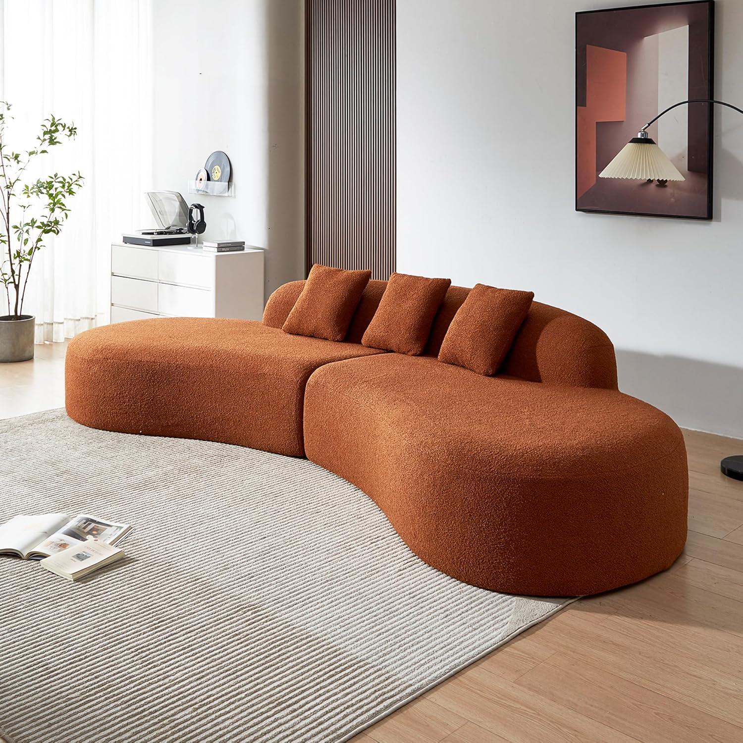 Discovering Comfort And Style With The Hmfule Curved Sectional Sofa