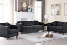Discovering Comfort And Style With The Persaud Velvet Couch Set