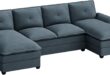 Discovering Comfort Jamfly Dark Grey Oversized Sectional Sofa