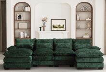 Discovering Comfort The Emerald Green U Shape Cloud Couch Review