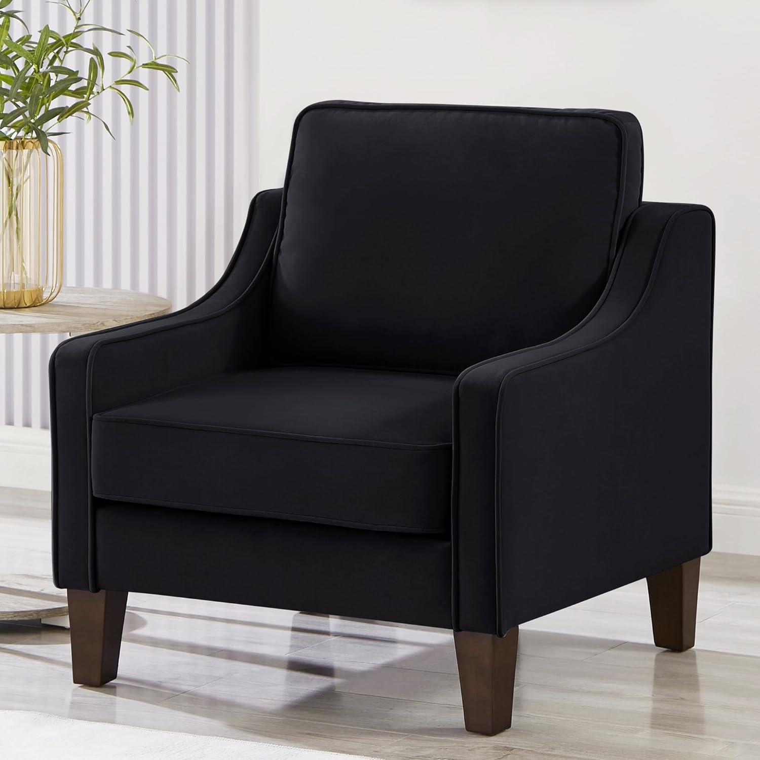 Discovering Cozy Elegance Velvet Armchair With Wood Legs Review