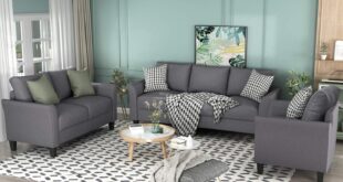 Eafurn 3 Piece Comfy Sofa Set Suits Your Apartment