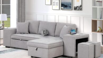 Eafurn Convertible Sectional Sofa Bed Style Meets Smart Storage
