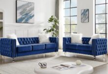 Elegant Velvet Loveseat With Glam Touches And Cozy Feel