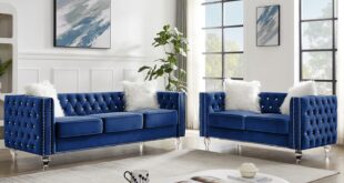 Elegant Velvet Loveseat With Glam Touches And Cozy Feel