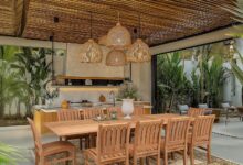 Elevate Gatherings With This 11 Piece Teak Patio Dining Set